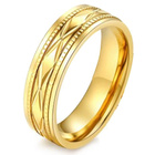 Złota Obrączka ze Stali Szlachetnej