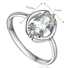 Srebrny Pierścionek z Diamentową Cyrkonią