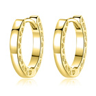 Srebrne Kolczyki Pokryte Złotem