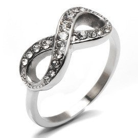 Pierścionek Nieskończoność ze Stali Szlachetnej