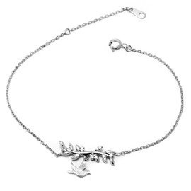 Bransoletka Srebrna Gałązka z Cyrkoni