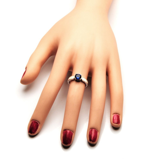 Pierścionek Srebrny z Białym Opalem i Cyrkonią