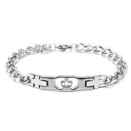 Bransoletka z Koroną ze Stali Szlachetnej