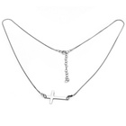 Srebrny Naszyjnik Krzyżyk Celebrytka Ankier