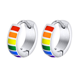 Kolczyki ze Stali Szlachetnej Tęcza