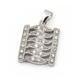 Zawieszka Srebrna Wysadzana Cyrkoniami 5837