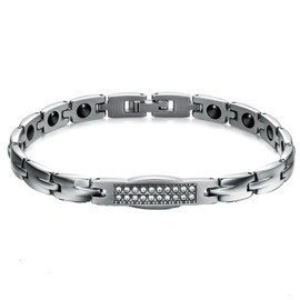 Bransoletka ze Stali Chirurgicznej z Cyrkoniami