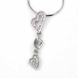 Srebrna Zawieszka Serce z Cyrkoniami nr.5844