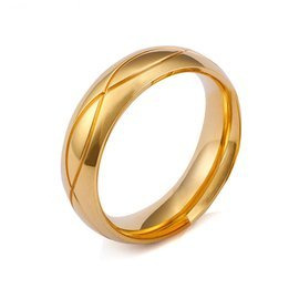 Złota Obrączka ze Stali Szlachetnej