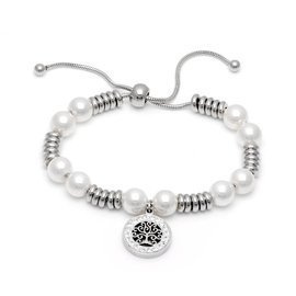 Bransoletka z Drzewkiem Szczęścia i Perłami