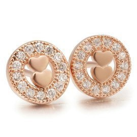 Złote Kolczyki ze Srebra z Cyrkoniami