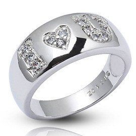 Pierścionek Srebrny Obrączka Dla Ukochanej LOVE U