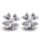 Kolczyki Srebrne Koniczynki z Serduszkami