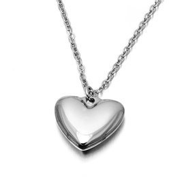 Naszyjnik z Serduszkiem Stal Szlachetna