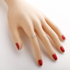 Pierścionek Złoty Serduszko Wysadzane Brylantami