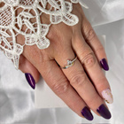 Srebrny Pierścionek Wysadzany Cyrkoniami