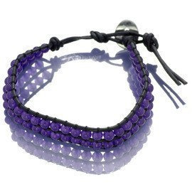 Skórzana Bransoletka z Perskimi Agatami