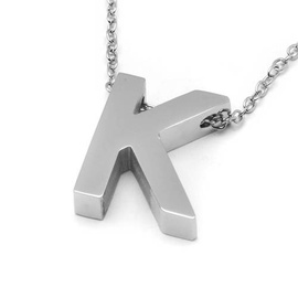 Naszyjnik Literka K Stal Szlachetna