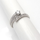 Pierścionek Srebrny z Diamentowymi Cyrkoniami