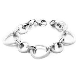 Damska Bransoletka z Białą Ceramiką