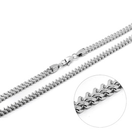 Łańcuszek ze Stali Szlachetnej Kostka dł.65cm