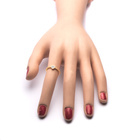 Srebrny Pierścionek Serduszko Pokryty Złotem