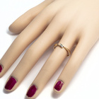 Złoty Pierścionek Zaręczynowy z Brylantami 0.04ct