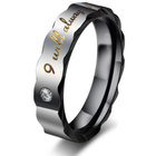 Obrączka Stal Szlachetna z Diamentową Cyrkonią