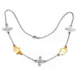 Naszyjnik z Ozdobnymi Złotymi Elementami