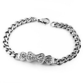 Bransoletka z Serduszkami i Cyrkoniami