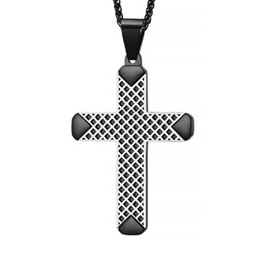 Zawieszka ze Stali Szlachetnej Ażurowy Krzyżyk