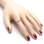 Pierścionek Złoty Przeplatany Brylantami 0.08ct