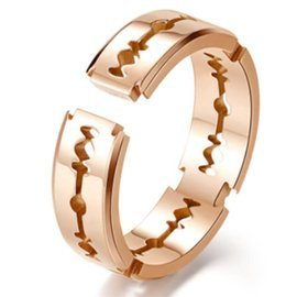 Złota Obrączka ze Stali Szlachetnej