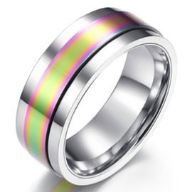 Obrączka ze Stali Szlachetnej Multikolor