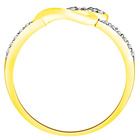 Złoty Pierścionek Zaręczynowy Serce z Brylantami