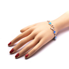 Srebrna Bransoletka Serce z Opalem