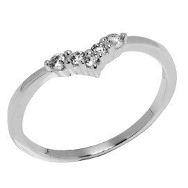 Srebrny Pierścionek Wysadzany Cyrkoniami