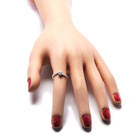 Srebrny Pierścionek z Diamentowymi Cyrkoniami