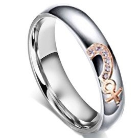 Obrączka ze Stali Szlachetnej dla Kobiety