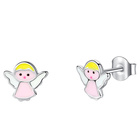 Srebrne Kolczyki Aniołki