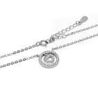 Naszyjnik Srebrny z Sercem w Kole