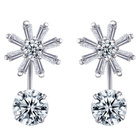 Srebrne Kolczyki z Diamentowymi Cyrkoniami