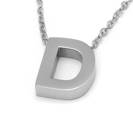 Naszyjnik Literka D Stal Szlachetna