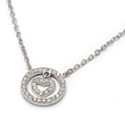 Naszyjnik Srebrny z Sercem w Kole