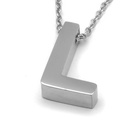 Naszyjnik Literka L Stal Szlachetna