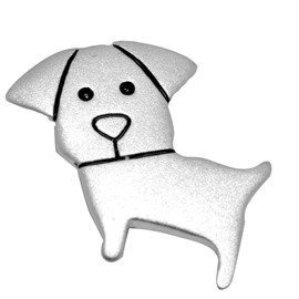 Zawieszka Srebrna Piesek