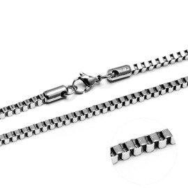 Łańcuszek Kostka ze Stali Szlachetnej