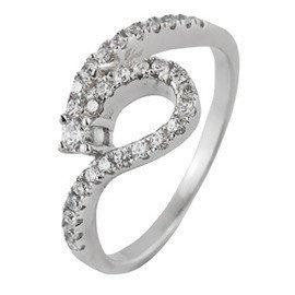 Srebrny Pierścionek Mieniące Białe Cyrkonie