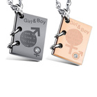 Komplet 2 Naszyjników Dla Pary Księgi