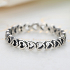 Srebrny Pierścionek z Serduszkami